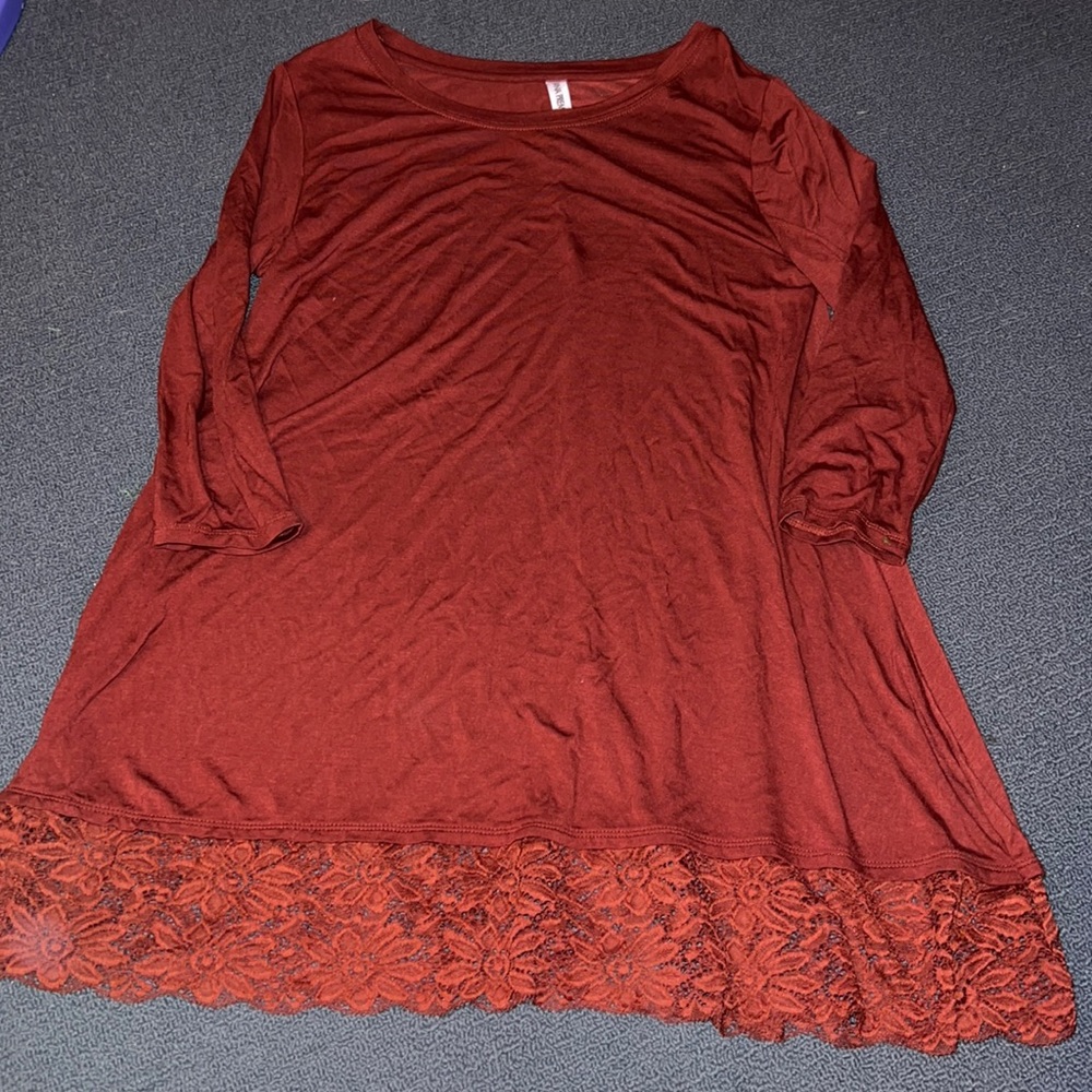 New with tags boutique top with lace